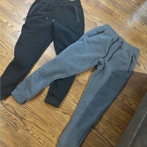 PURE CHAMP MEN'S FLEECE ATHLETIC JOGGER SWEATPANTS Medium Lot Grey Black
